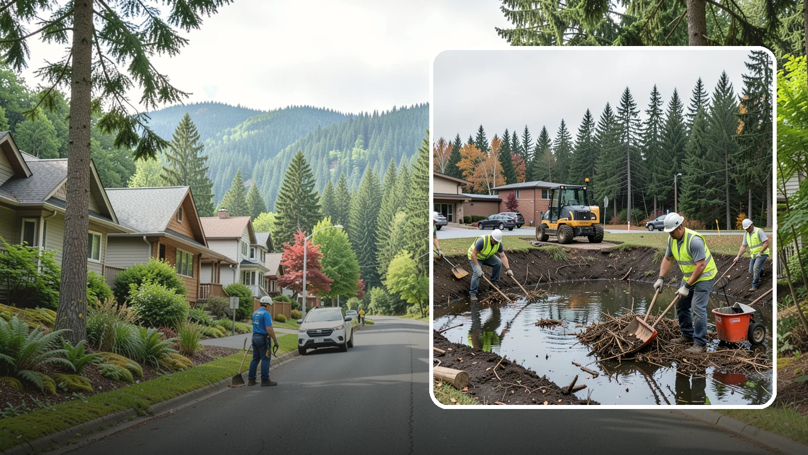 Retention Pond Maintenance in Darrington, Snohomish County, WA - Retention and detention pond maintenance that preserves storage capacity, function, and regulatory compliance.