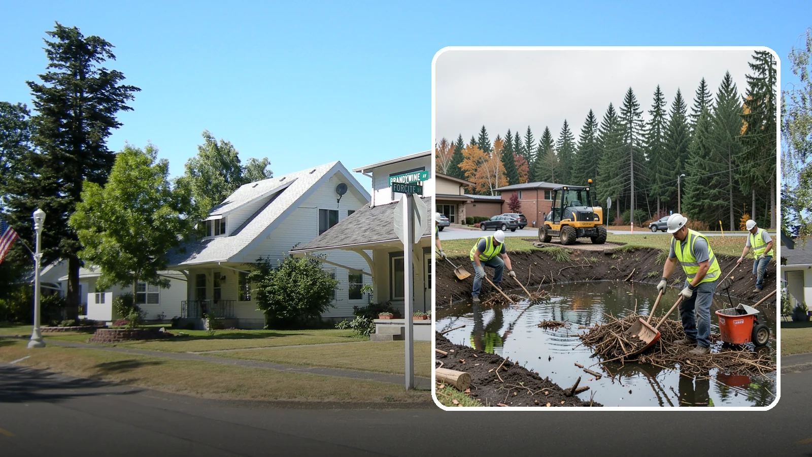 Retention Pond Maintenance in DuPont, Pierce County, WA - Retention and detention pond maintenance that preserves storage capacity, function, and regulatory compliance.
