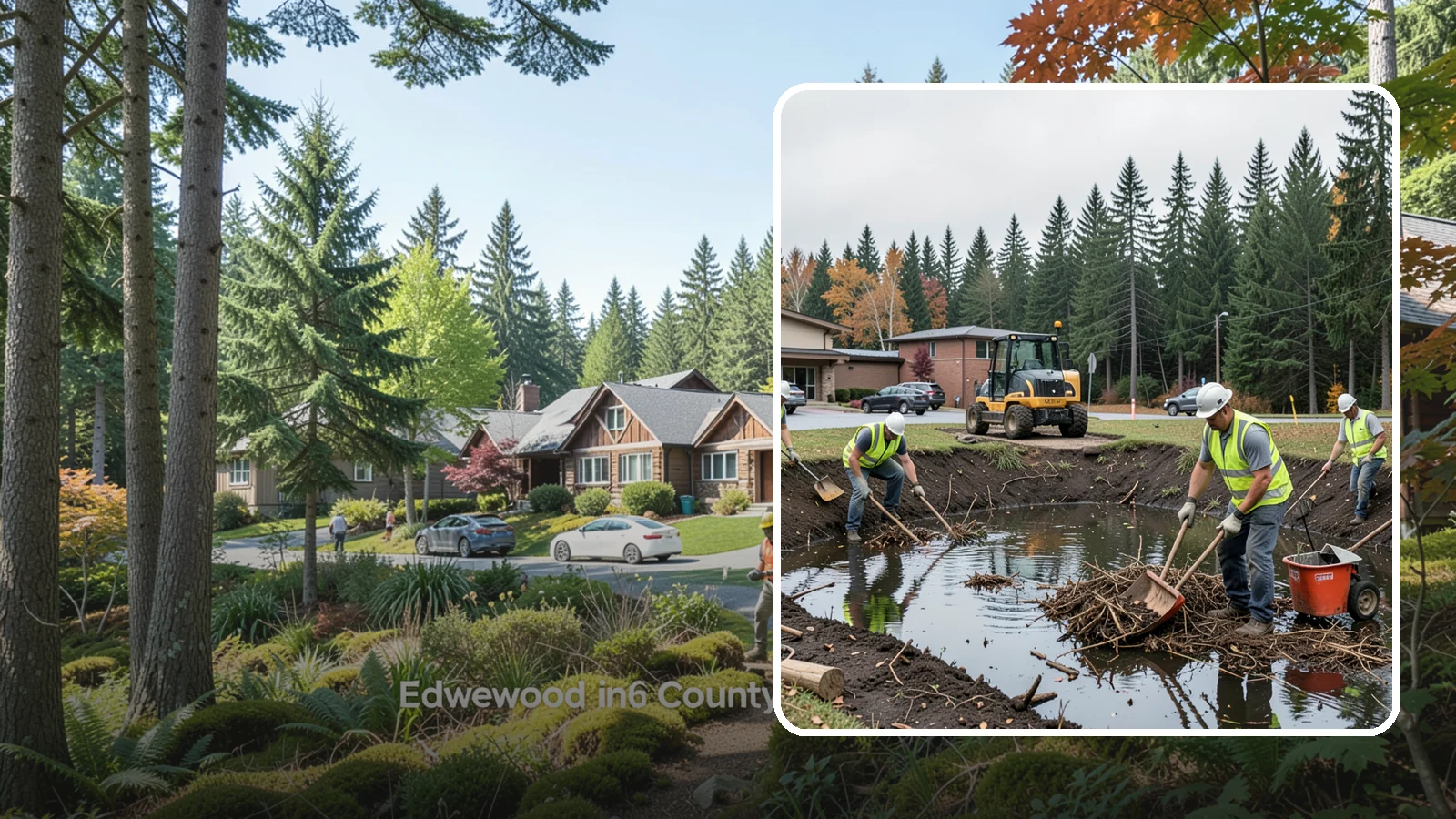 Retention Pond Maintenance in Edgewood, Pierce County, WA - Retention and detention pond maintenance that preserves storage capacity, function, and regulatory compliance.