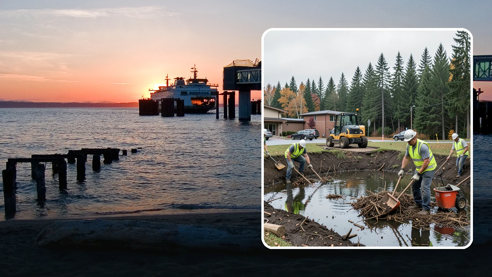 Retention Pond Maintenance in Edmonds, Snohomish County, WA - Retention and detention pond maintenance that preserves storage capacity, function, and regulatory compliance.