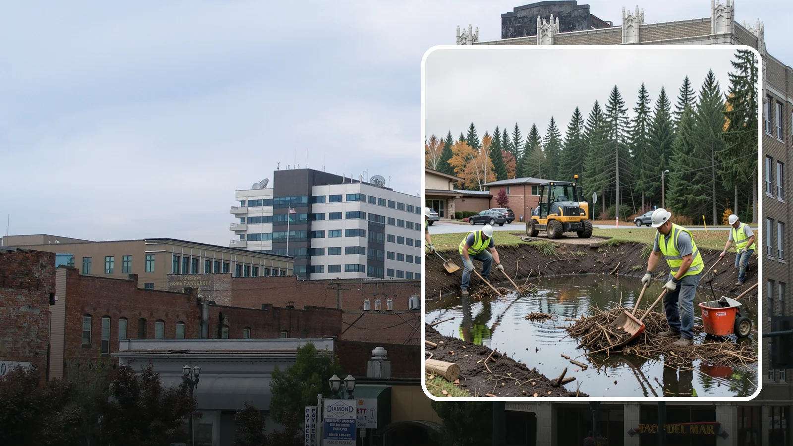Retention Pond Maintenance in Everett, Snohomish County, WA - Retention and detention pond maintenance that preserves storage capacity, function, and regulatory compliance.
