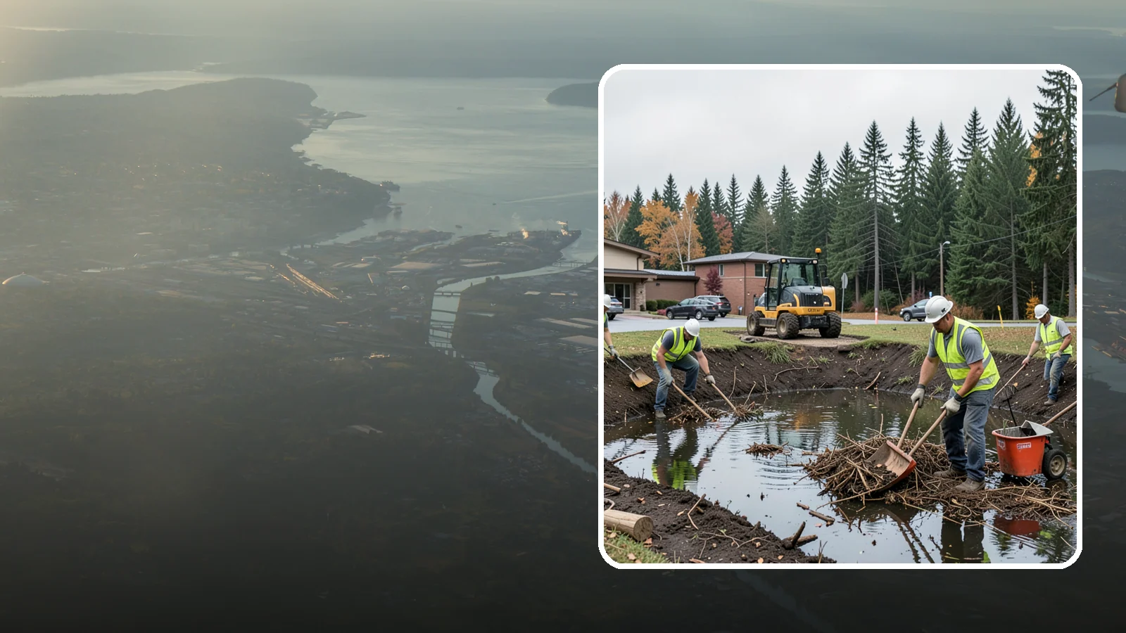 Retention Pond Maintenance in Fife, Pierce County, WA - Retention and detention pond maintenance that preserves storage capacity, function, and regulatory compliance.