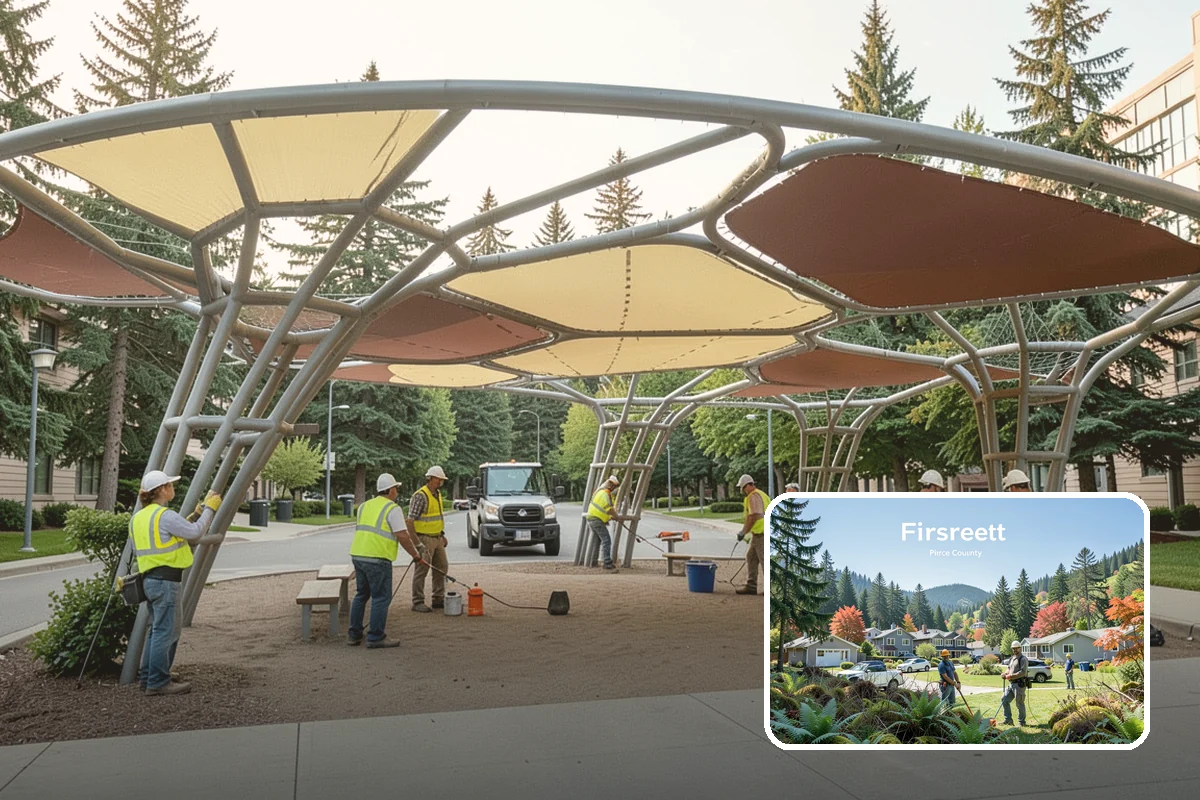 Retention Pond Maintenance in Fircrest, Pierce County, WA - Preserves designed storage and flood-control capacity