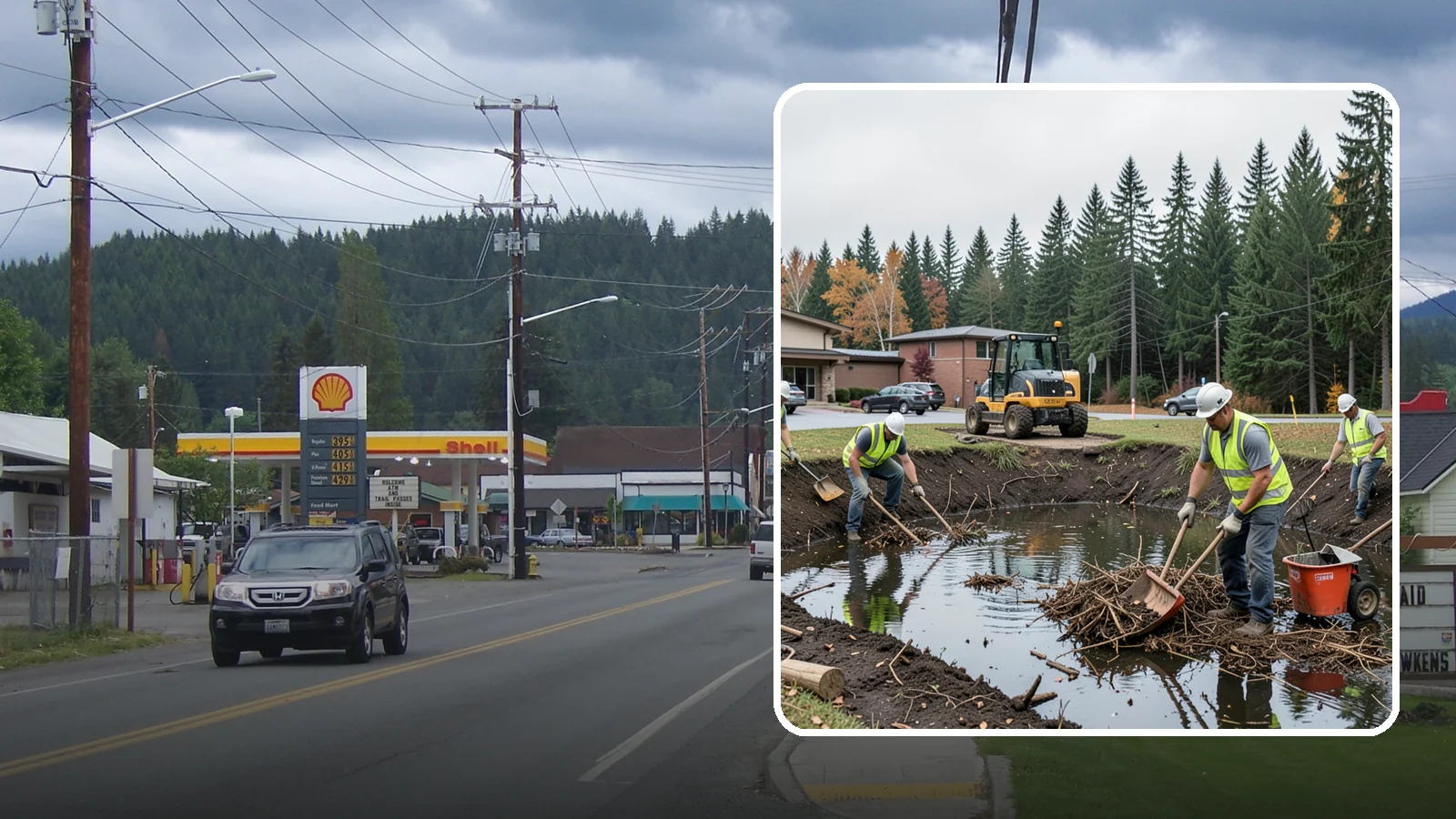 Retention Pond Maintenance in Granite Falls, Snohomish County, WA - Retention and detention pond maintenance that preserves storage capacity, function, and regulatory compliance.