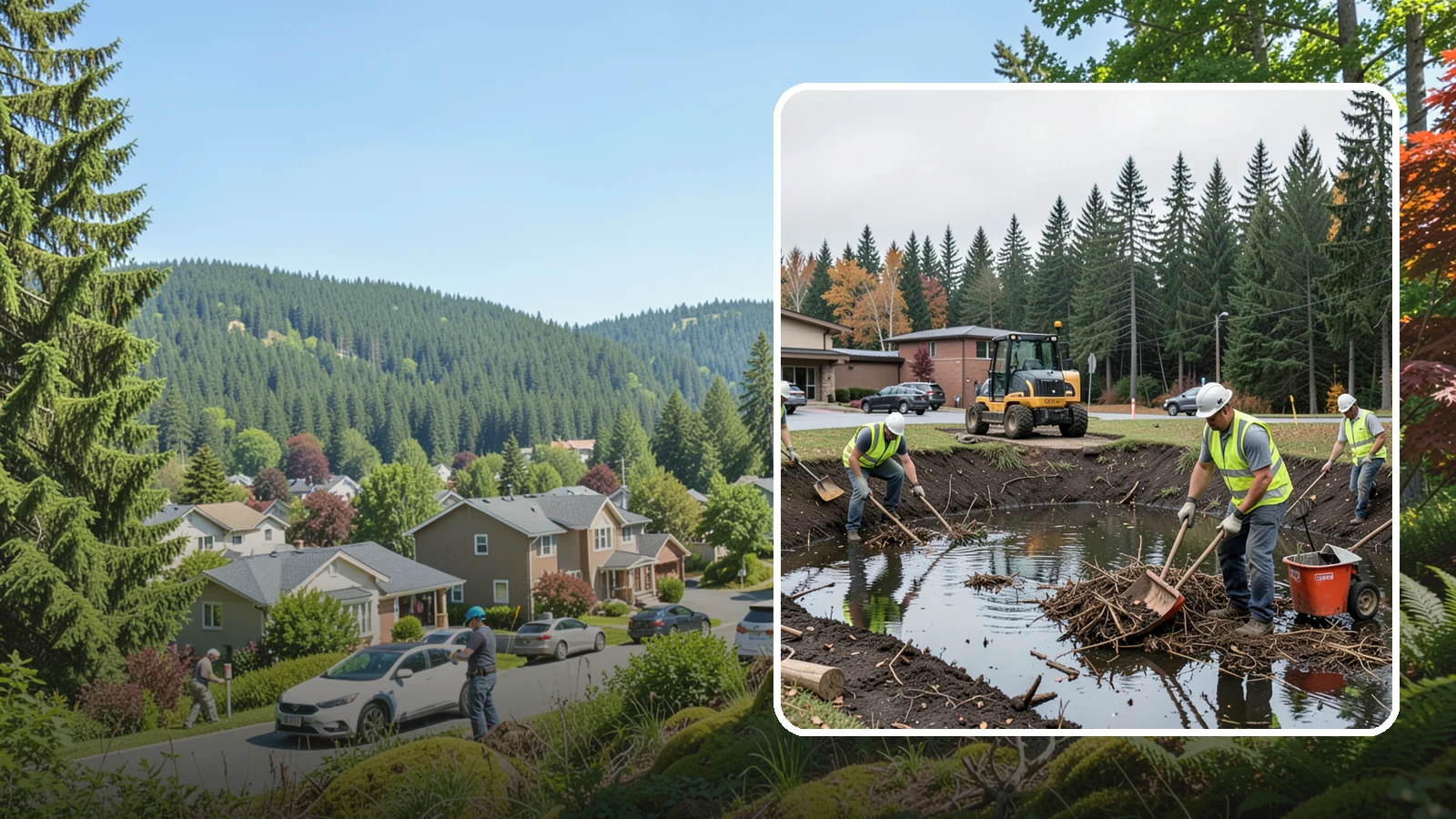 Retention Pond Maintenance in Index, Snohomish County, WA - Retention and detention pond maintenance that preserves storage capacity, function, and regulatory compliance.