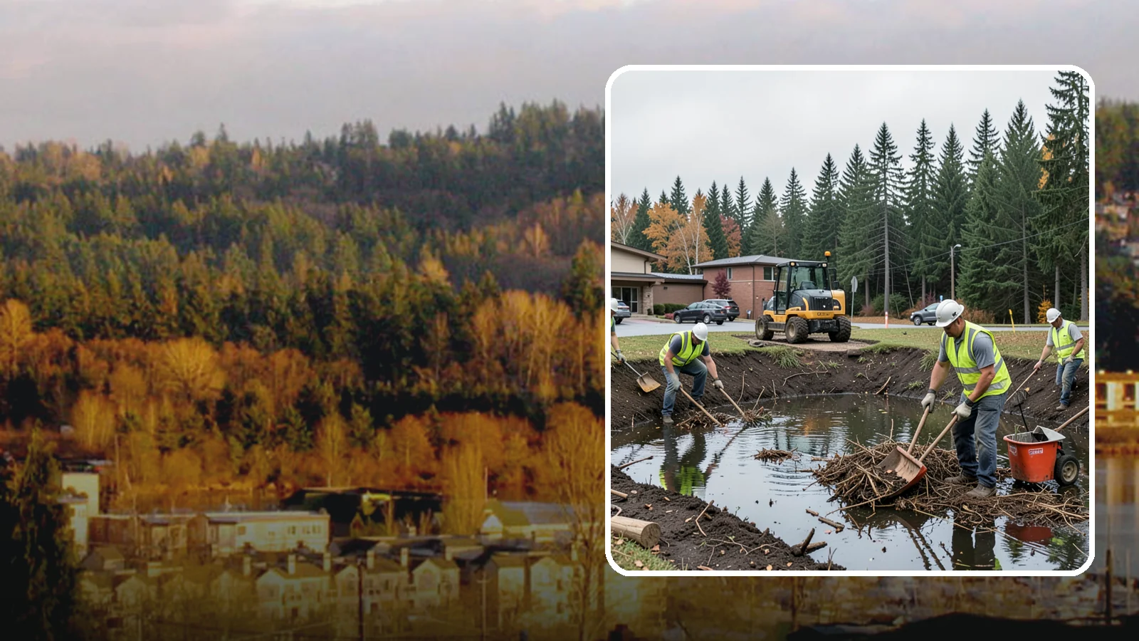 Retention Pond Maintenance in Kenmore, King County, WA - Retention and detention pond maintenance that preserves storage capacity, function, and regulatory compliance.