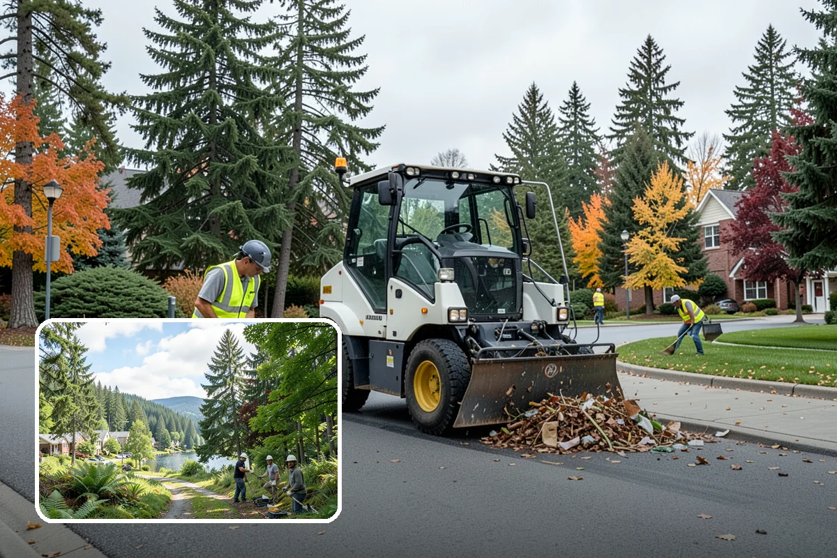 Retention Pond Maintenance in Lake Forest Park, King County, WA - Preserves designed storage and flood-control capacity