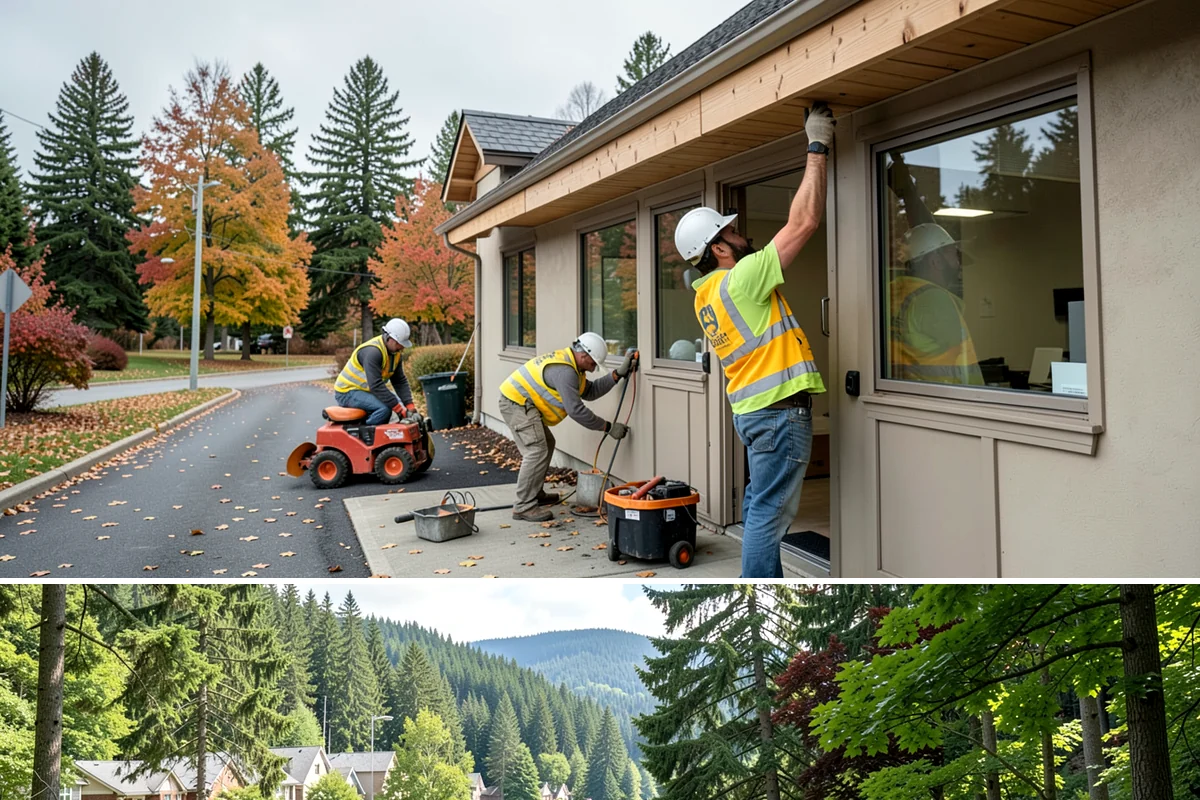 Retention Pond Maintenance in Lake Forest Park, King County, WA - Pond maintenance, especially sediment removal and outlet servicing, is scheduled in late summer so full storage capacity is...