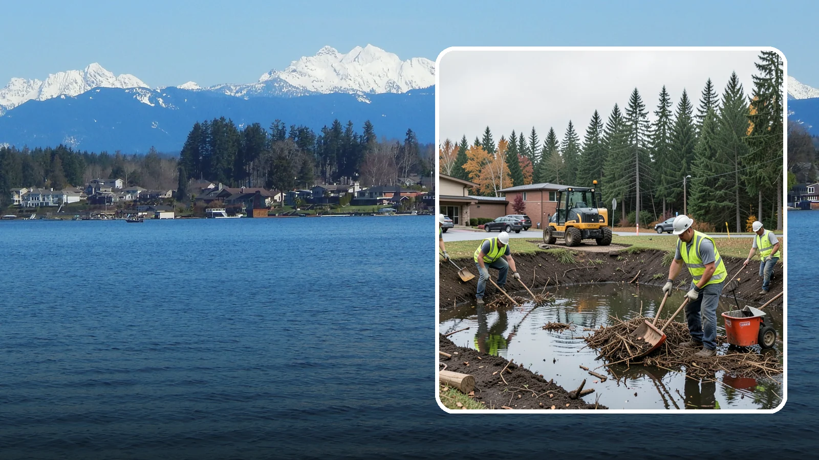 Retention Pond Maintenance in Lake Stevens, Snohomish County, WA - Retention and detention pond maintenance that preserves storage capacity, function, and regulatory compliance.