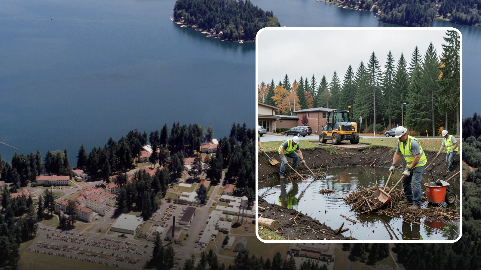 Retention Pond Maintenance in Lakewood, Pierce County, WA - Retention and detention pond maintenance that preserves storage capacity, function, and regulatory compliance.