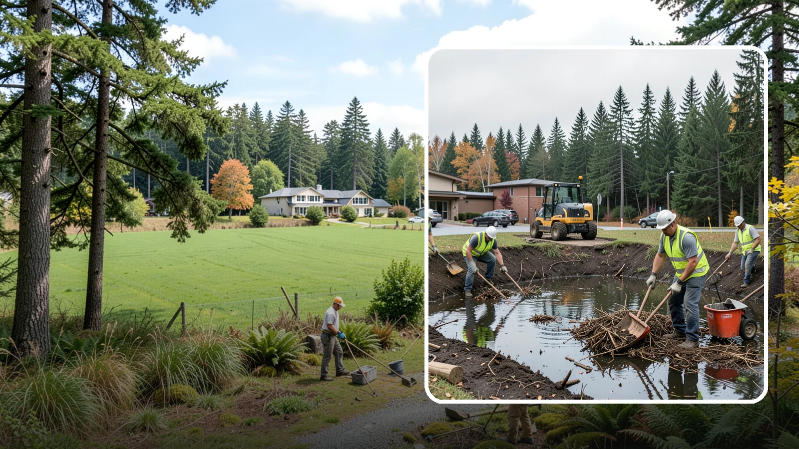 Retention Pond Maintenance in Lyman, Skagit County, WA - Retention and detention pond maintenance that preserves storage capacity, function, and regulatory compliance.