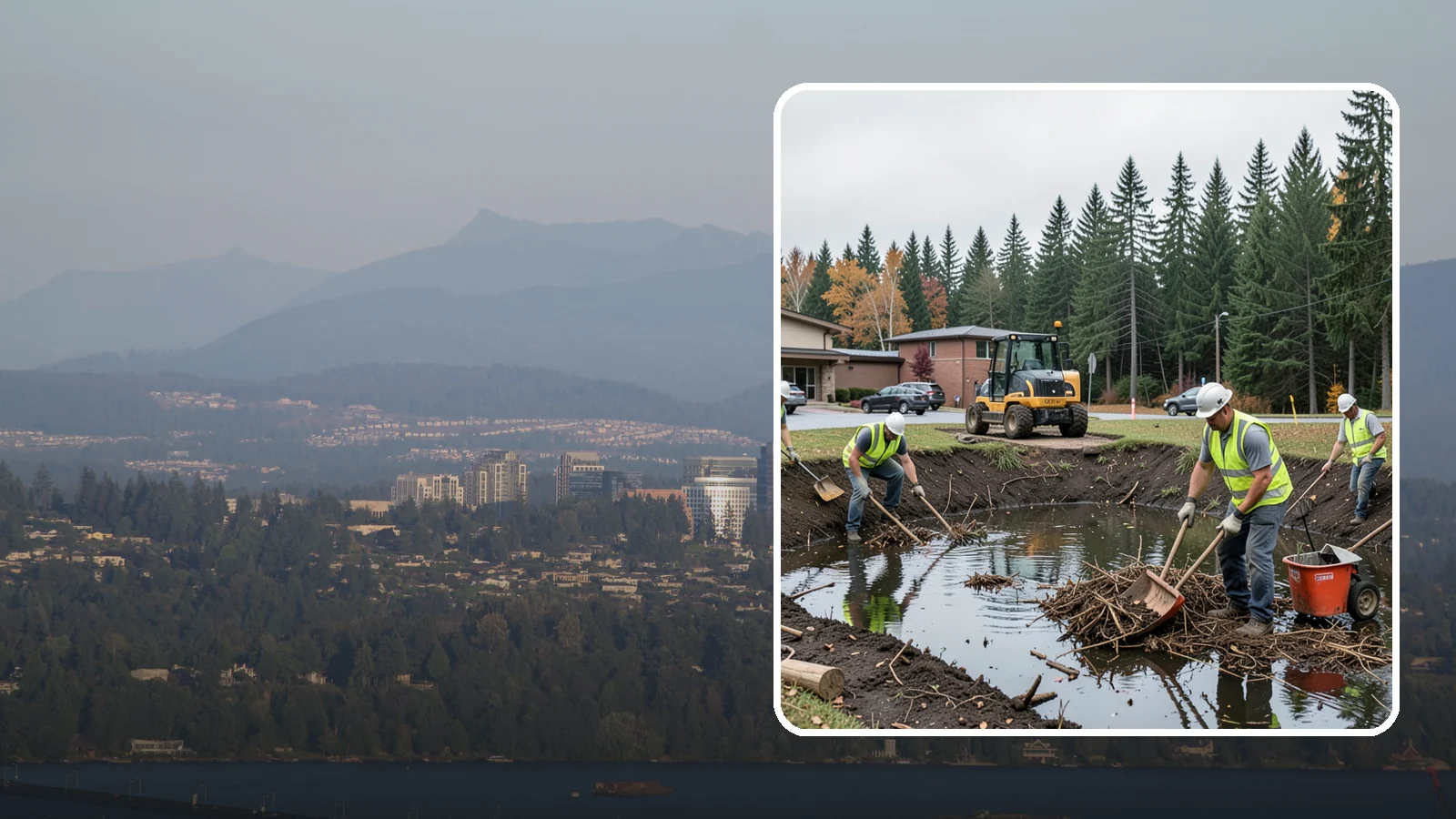 Retention Pond Maintenance in Medina, King County, WA - Retention and detention pond maintenance that preserves storage capacity, function, and regulatory compliance.