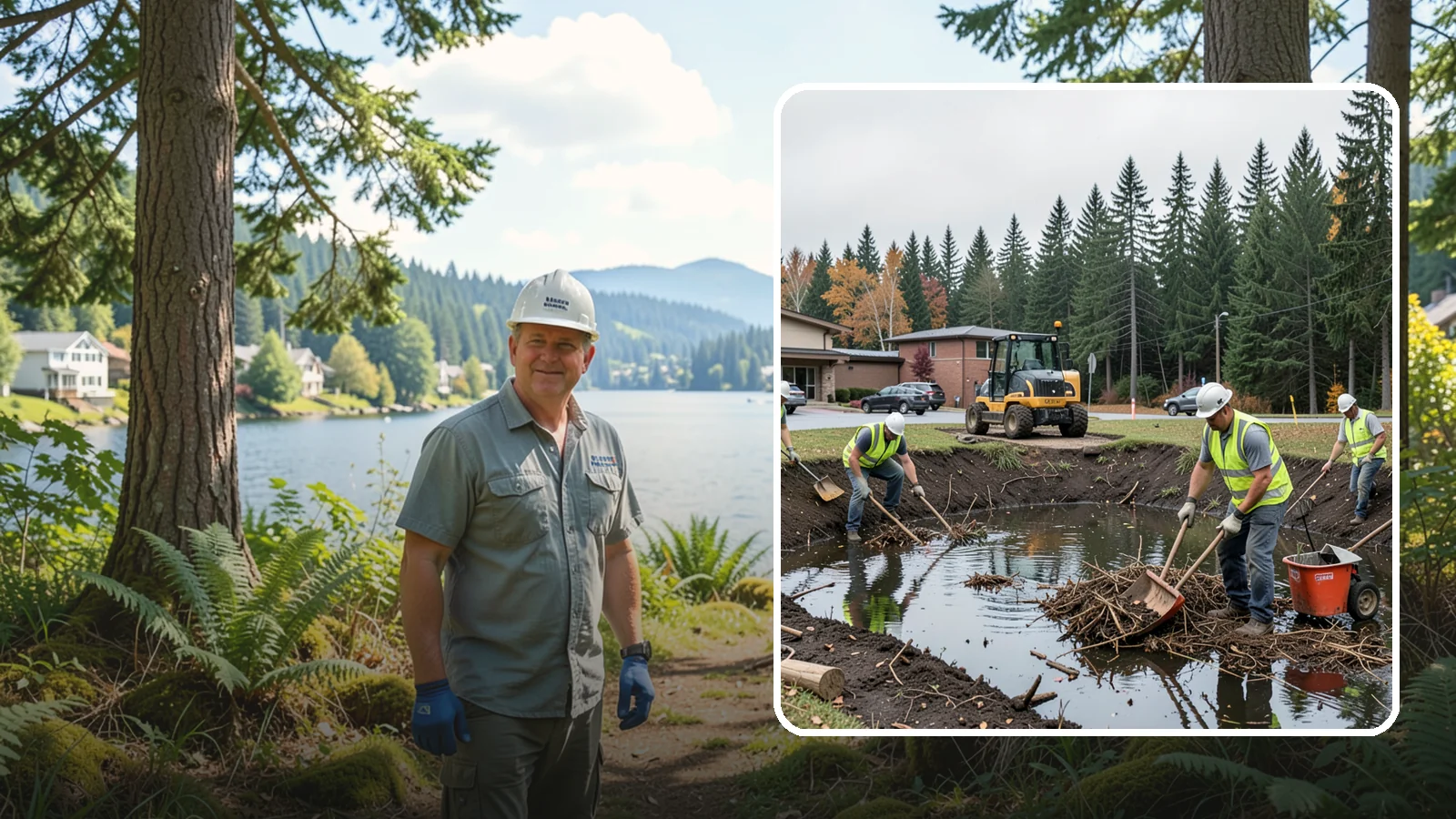 Retention Pond Maintenance in Milton, King County, WA - Retention and detention pond maintenance that preserves storage capacity, function, and regulatory compliance.