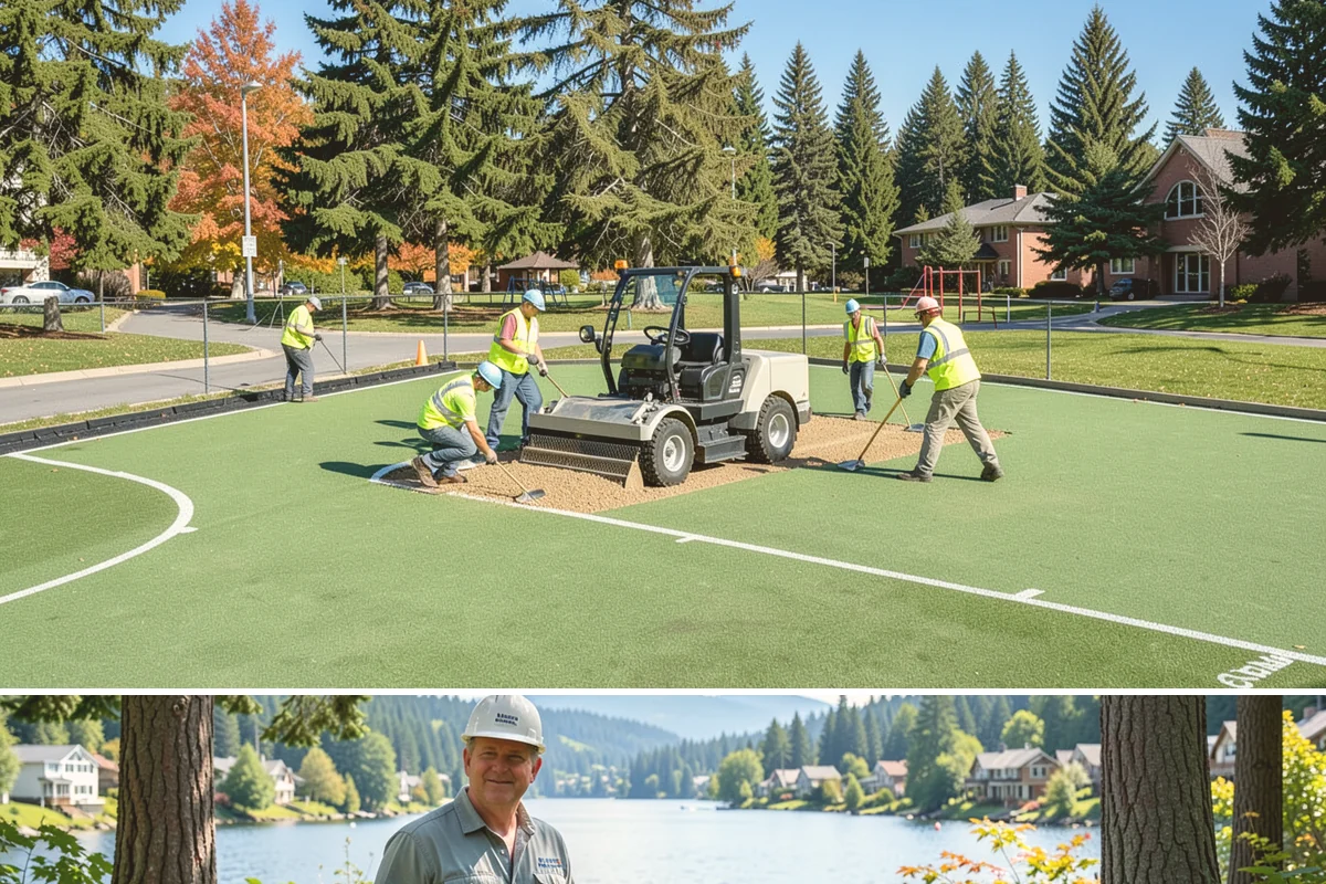 Retention Pond Maintenance in Milton, King County, WA - Pond maintenance, especially sediment removal and outlet servicing, is scheduled in late summer so full storage capacity is...