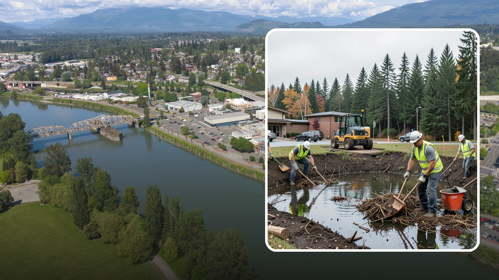 Retention Pond Maintenance in Mount Vernon, Skagit County, WA - Retention and detention pond maintenance that preserves storage capacity, function, and regulatory compliance.