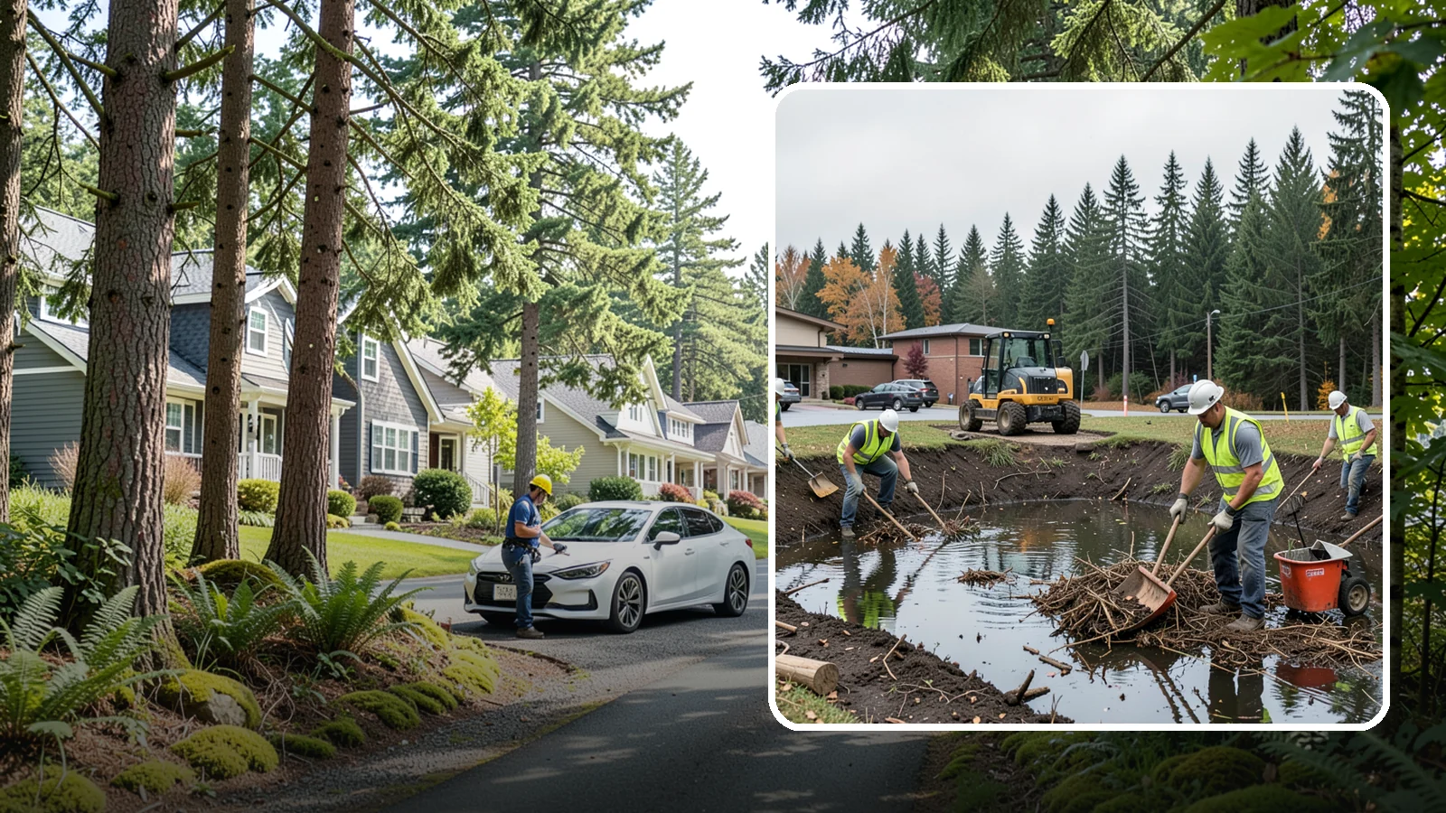 Retention Pond Maintenance in Normandy Park, King County, WA - Retention and detention pond maintenance that preserves storage capacity, function, and regulatory compliance.