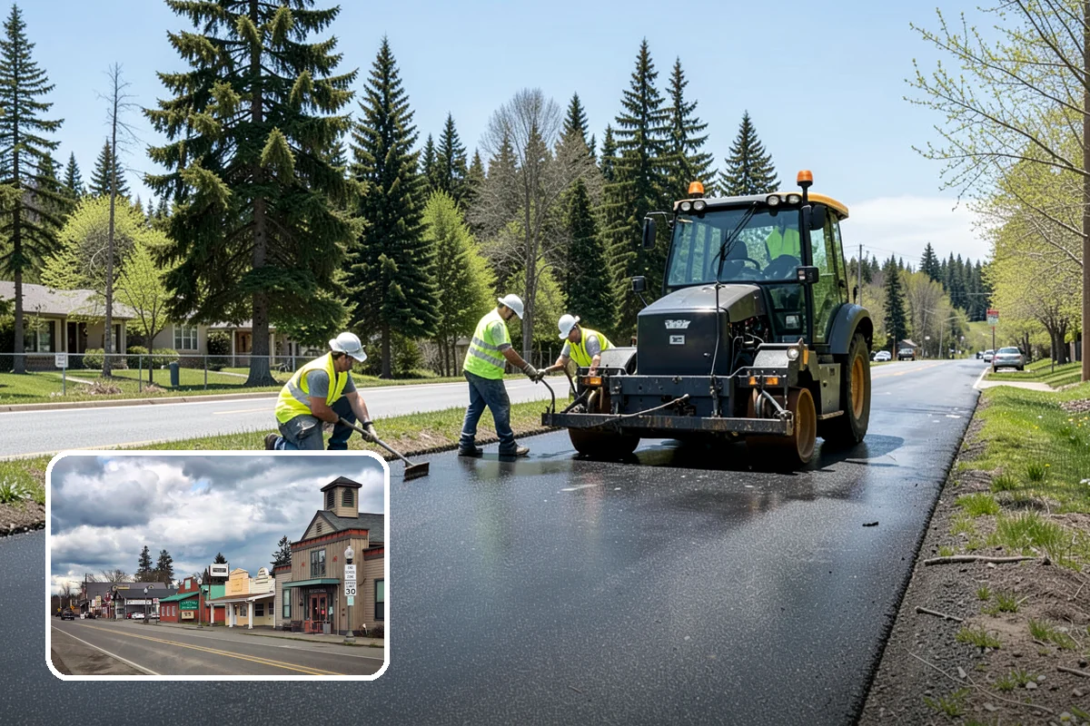 Retention Pond Maintenance in Roy, Pierce County, WA - Preserves designed storage and flood-control capacity