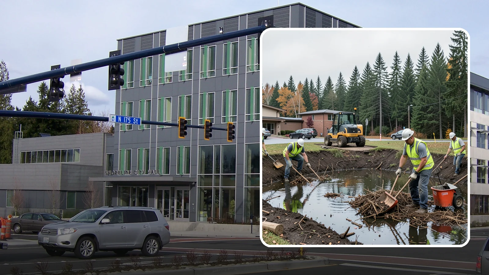 Retention Pond Maintenance in Shoreline, King County, WA - Retention and detention pond maintenance that preserves storage capacity, function, and regulatory compliance.