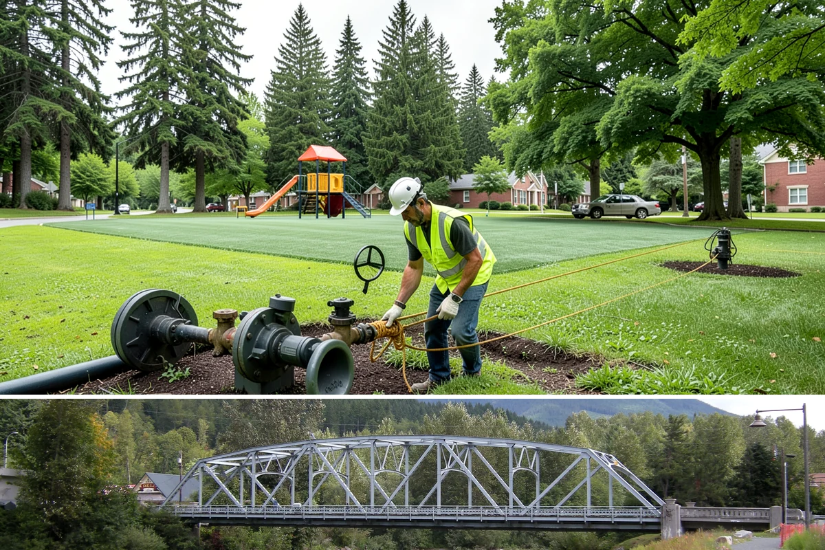 Retention Pond Maintenance in Skykomish, King County, WA - Pond maintenance, especially sediment removal and outlet servicing, is scheduled in late summer so full storage capacity is...