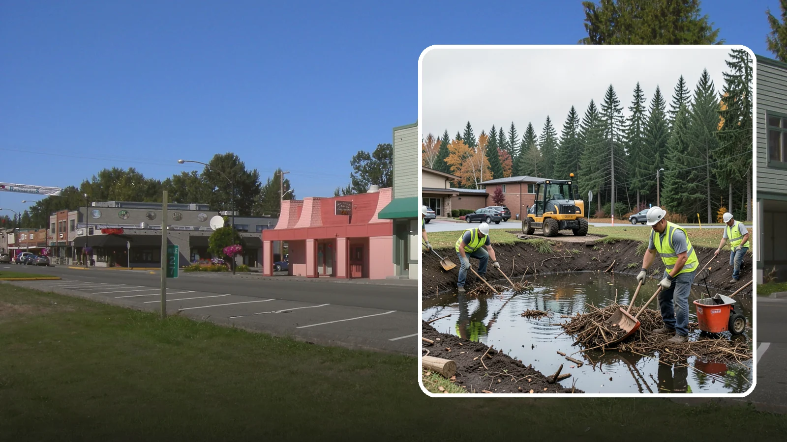 Retention Pond Maintenance in Snoqualmie, King County, WA - Retention and detention pond maintenance that preserves storage capacity, function, and regulatory compliance.