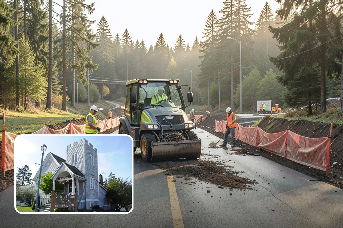 Retention Pond Maintenance in Steilacoom, Pierce County, WA - Preserves designed storage and flood-control capacity