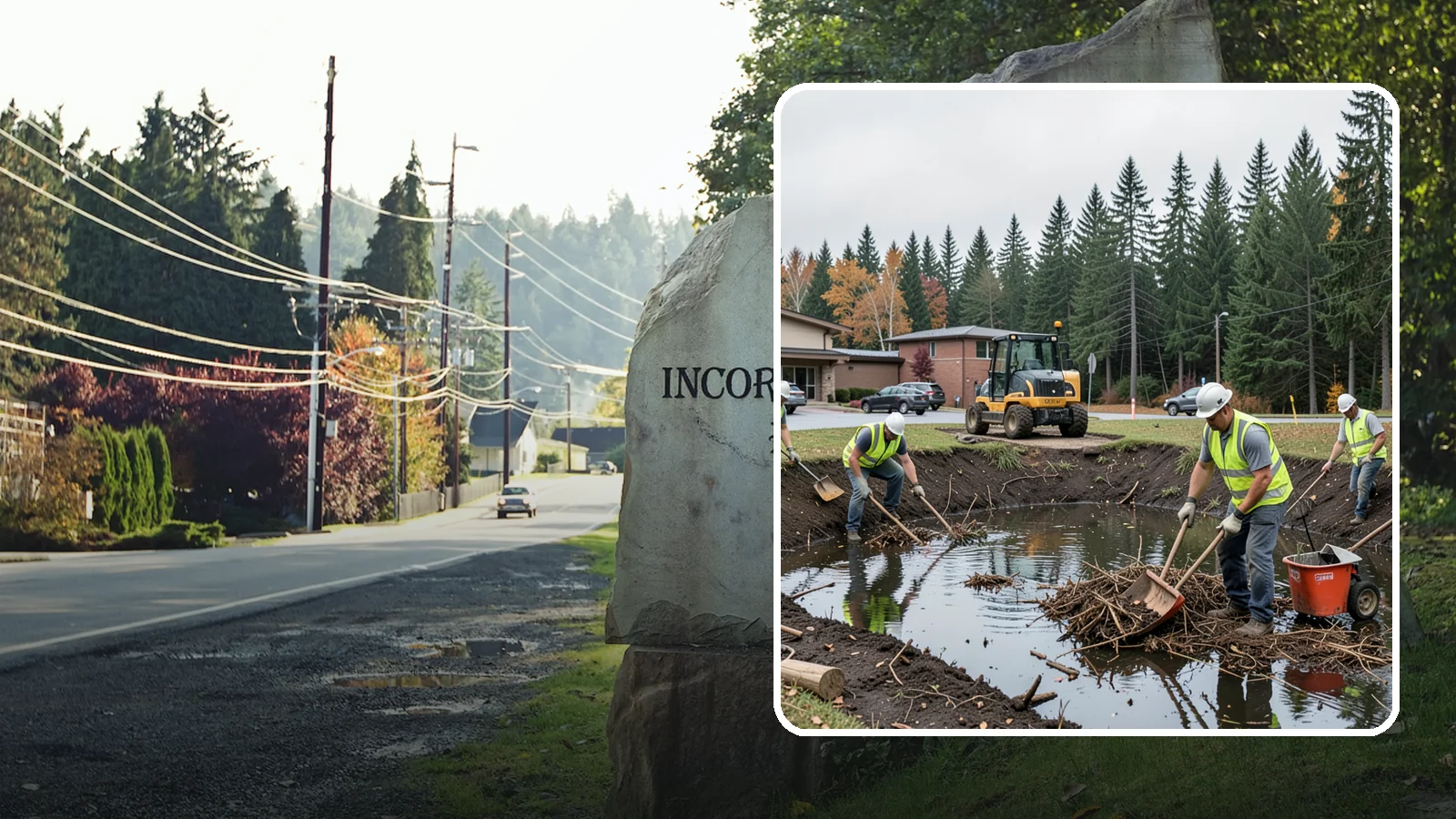 Retention Pond Maintenance in Wilkeson, Pierce County, WA - Retention and detention pond maintenance that preserves storage capacity, function, and regulatory compliance.