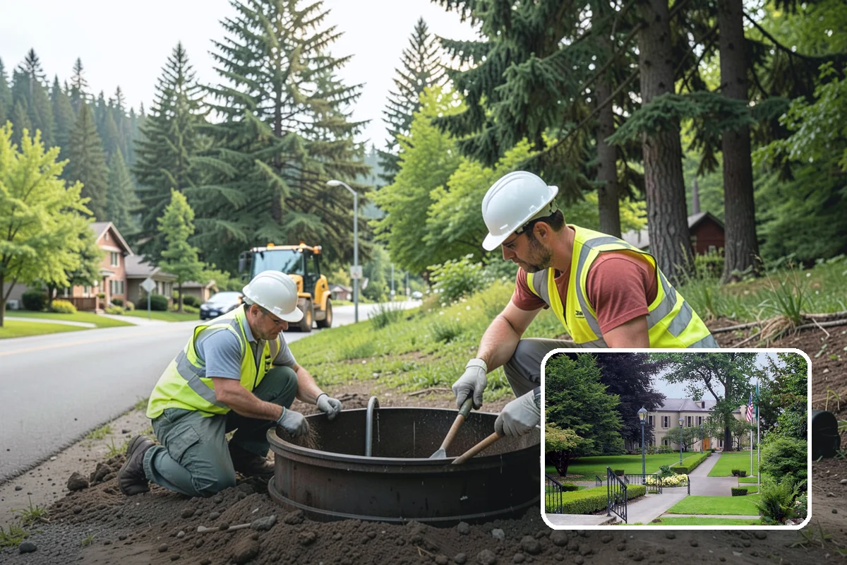 Retention Pond Maintenance in Woodinville, King County, WA - Preserves designed storage and flood-control capacity