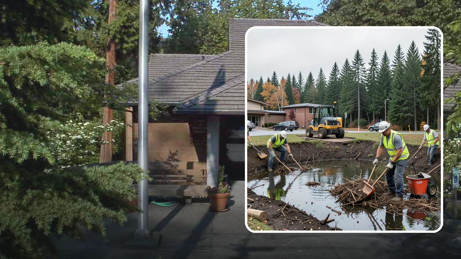 Retention Pond Maintenance in Yarrow Point, King County, WA - Retention and detention pond maintenance that preserves storage capacity, function, and regulatory compliance.