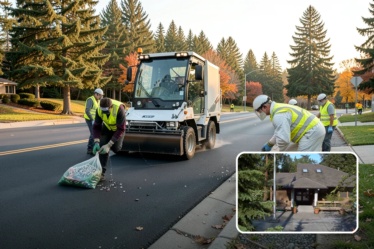 Retention Pond Maintenance in Yarrow Point, King County, WA - Preserves designed storage and flood-control capacity