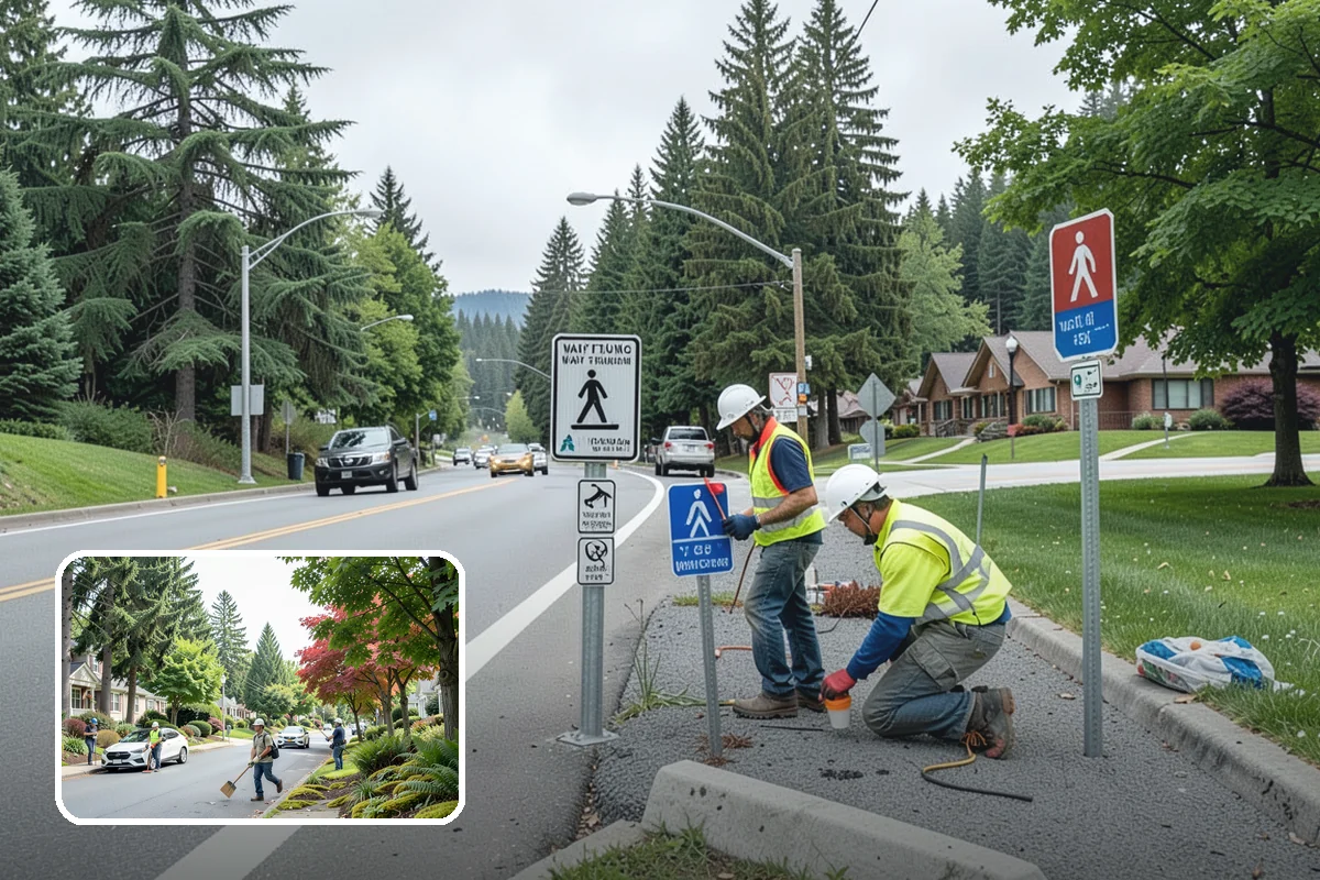 Right-of-Way Maintenance in Beaux Arts Village, King County, WA - Improved roadside safety and driver visibility