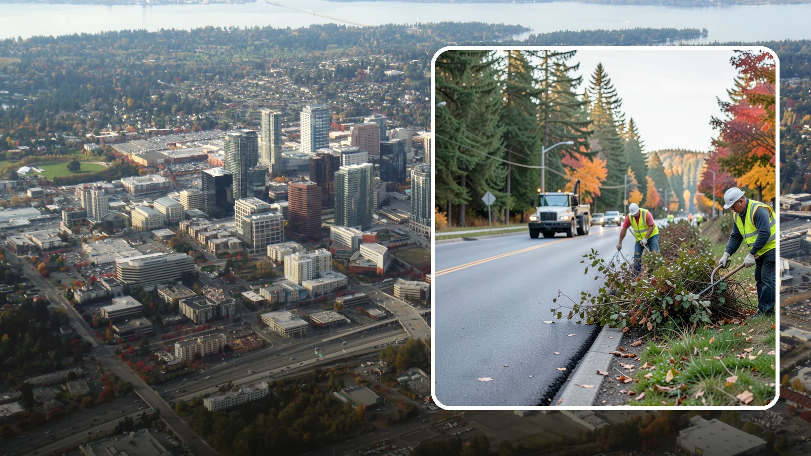 Right-of-Way Maintenance in Bellevue, King County, WA - Vegetation and appearance management along public rights-of-way to maintain safety, access, and clearance.