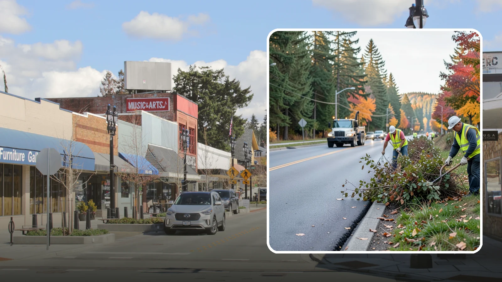 Right-of-Way Maintenance in Bothell, King County, WA - Vegetation and appearance management along public rights-of-way to maintain safety, access, and clearance.
