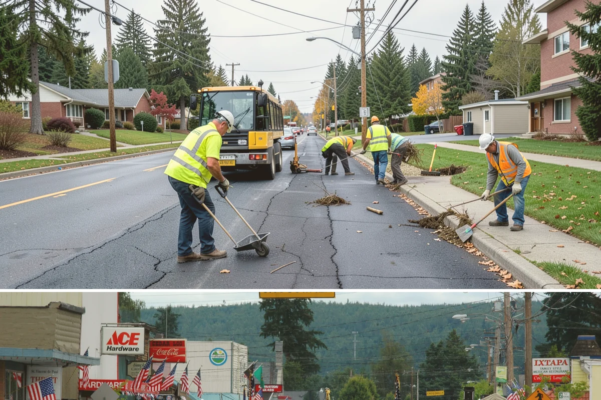 Right-of-Way Maintenance in Carnation, King County, WA - Growth-season mowing and brush passes concentrate from late spring through early fall, with storm-driven clearing and drainage...