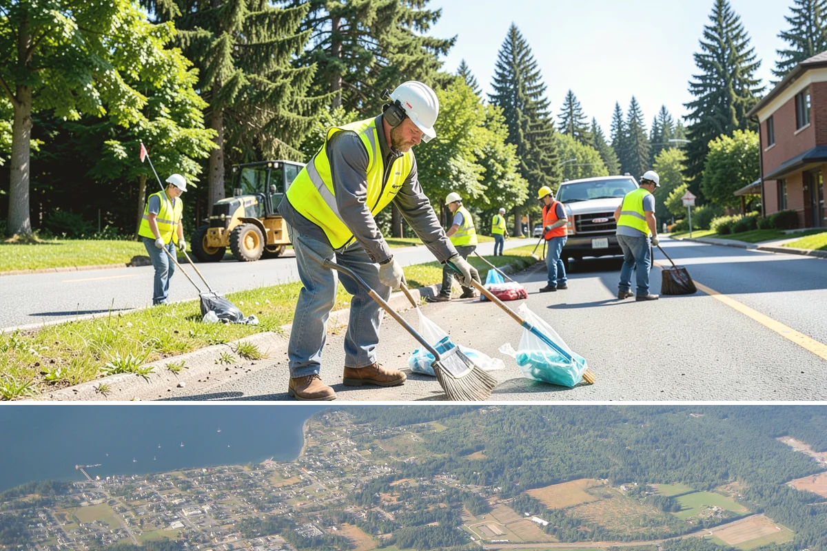 Right-of-Way Maintenance in Coupeville, Island County, WA - Growth-season mowing and brush passes concentrate from late spring through early fall, with storm-driven clearing and drainage...