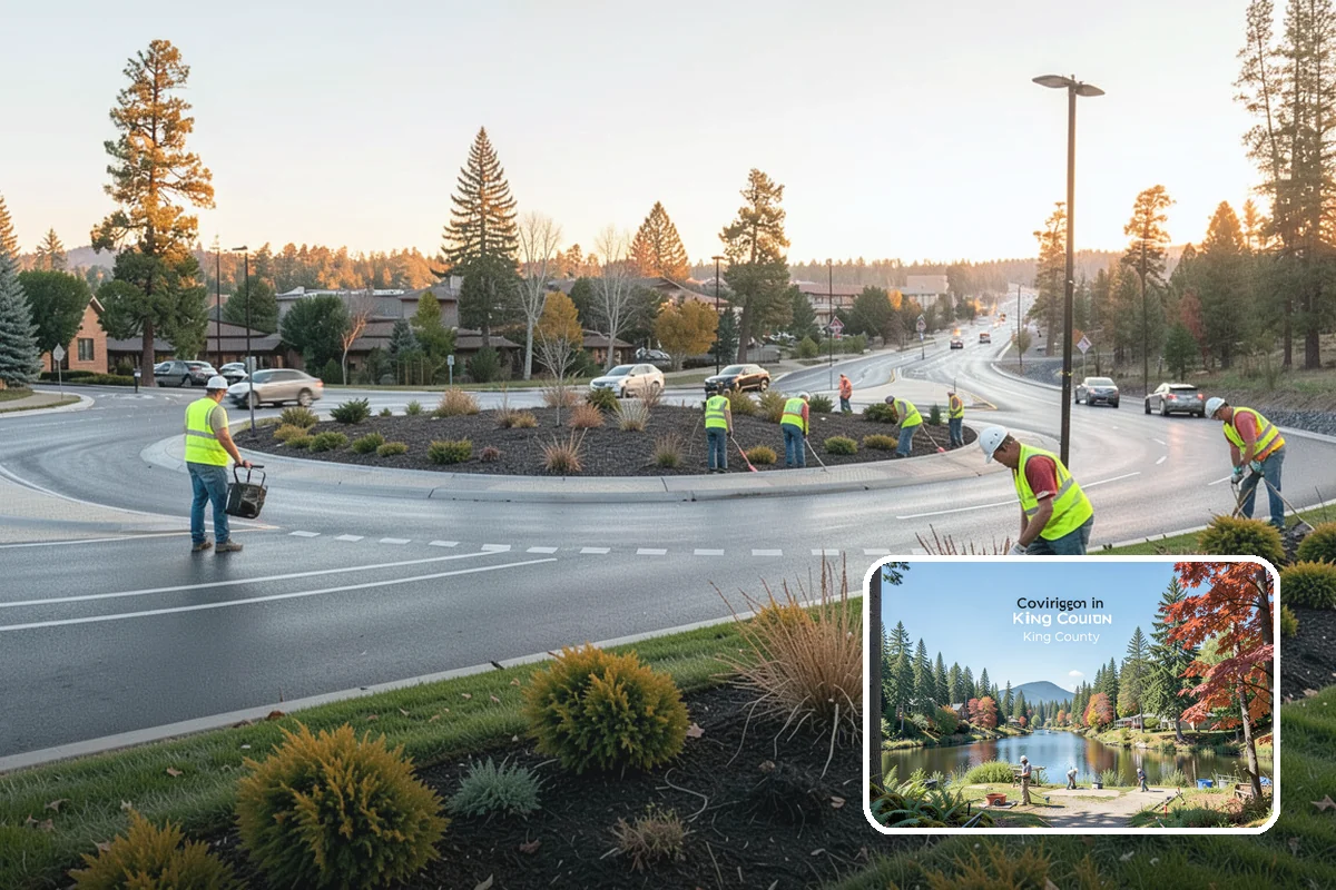 Right-of-Way Maintenance in Covington, King County, WA - Improved roadside safety and driver visibility