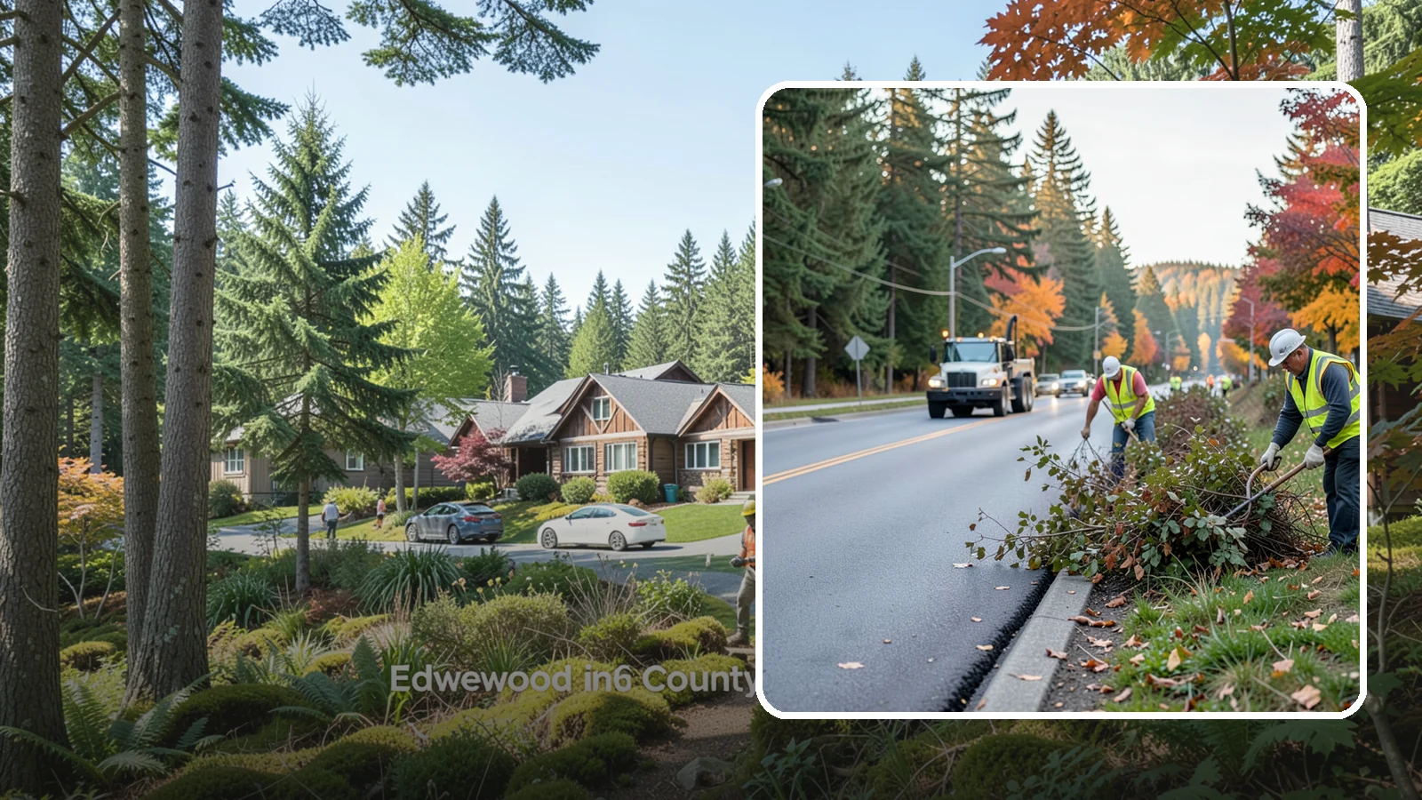 Right-of-Way Maintenance in Edgewood, Pierce County, WA - Vegetation and appearance management along public rights-of-way to maintain safety, access, and clearance.