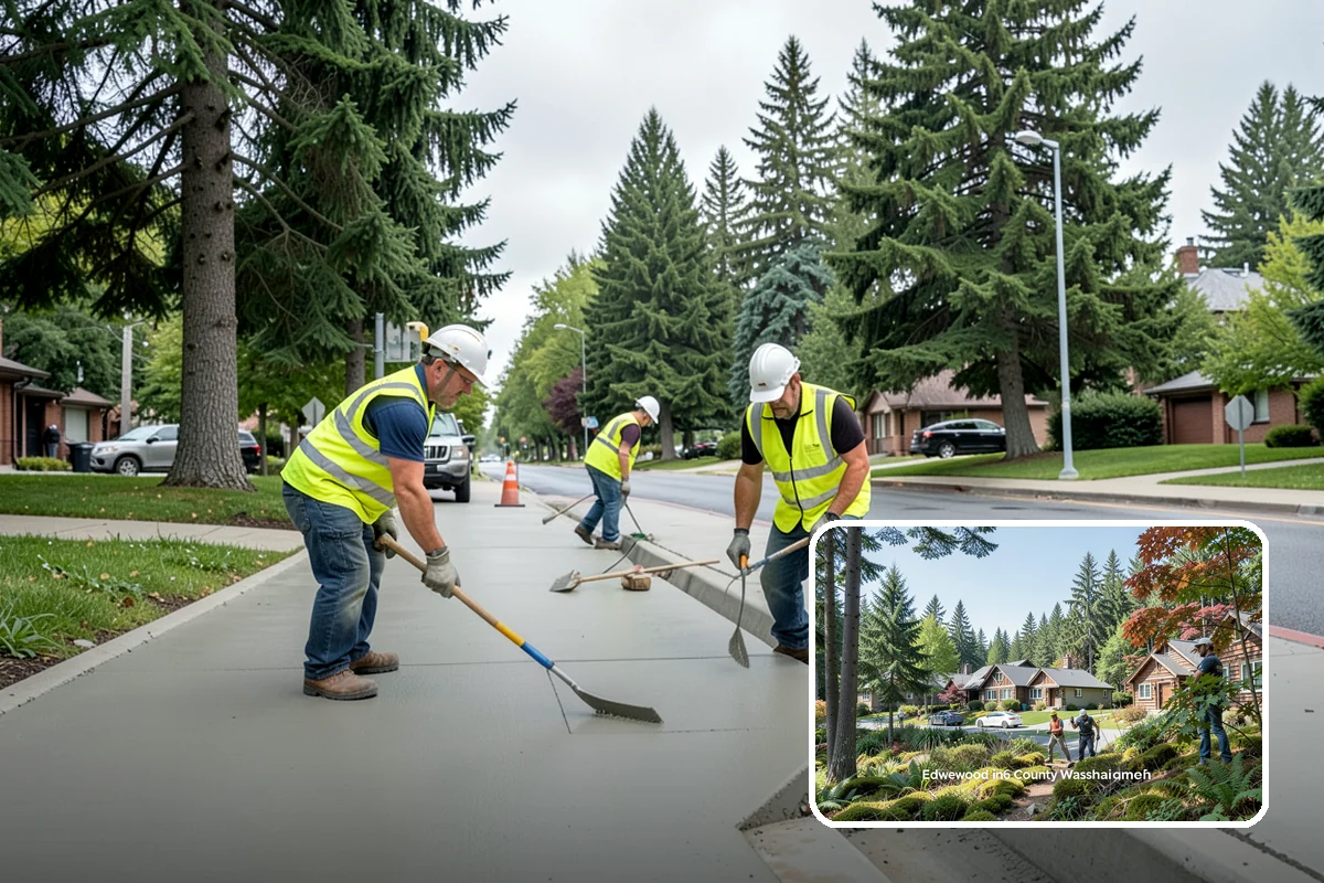 Right-of-Way Maintenance in Edgewood, Pierce County, WA - Improved roadside safety and driver visibility