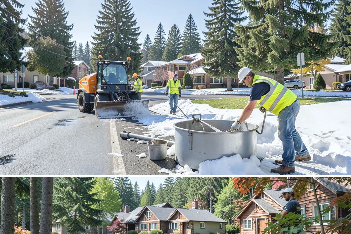 Right-of-Way Maintenance in Edgewood, Pierce County, WA - Growth-season mowing and brush passes concentrate from late spring through early fall, with storm-driven clearing and drainage...