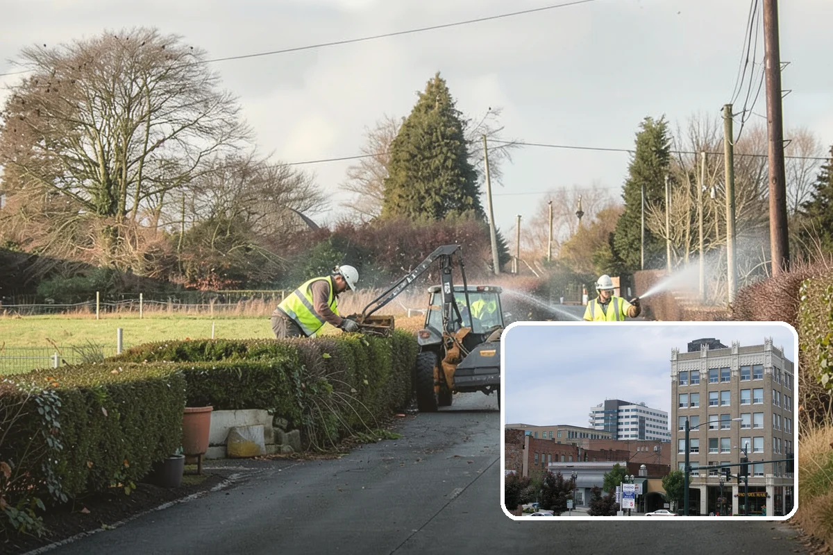 Right-of-Way Maintenance in Everett, Snohomish County, WA - Improved roadside safety and driver visibility