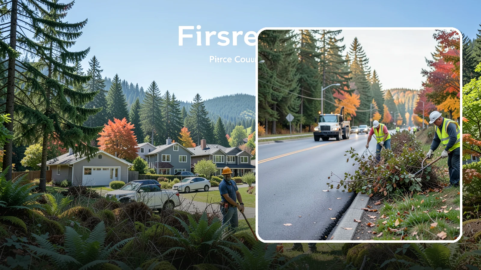 Right-of-Way Maintenance in Fircrest, Pierce County, WA - Vegetation and appearance management along public rights-of-way to maintain safety, access, and clearance.
