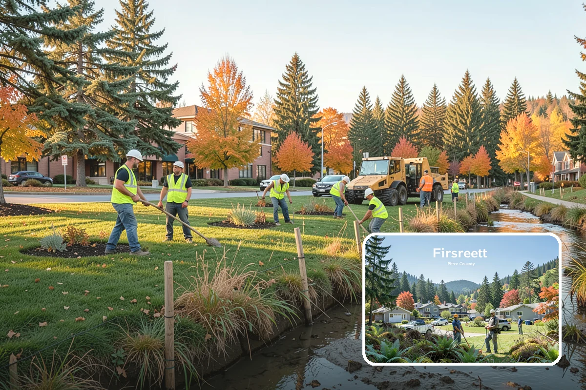 Right-of-Way Maintenance in Fircrest, Pierce County, WA - Improved roadside safety and driver visibility
