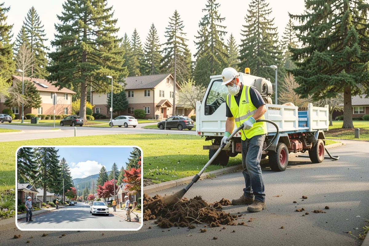 Right-of-Way Maintenance in Hunts Point, King County, WA - Improved roadside safety and driver visibility