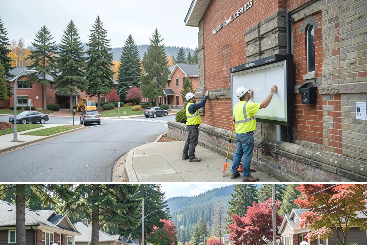 Right-of-Way Maintenance in Hunts Point, King County, WA - Growth-season mowing and brush passes concentrate from late spring through early fall, with storm-driven clearing and drainage...