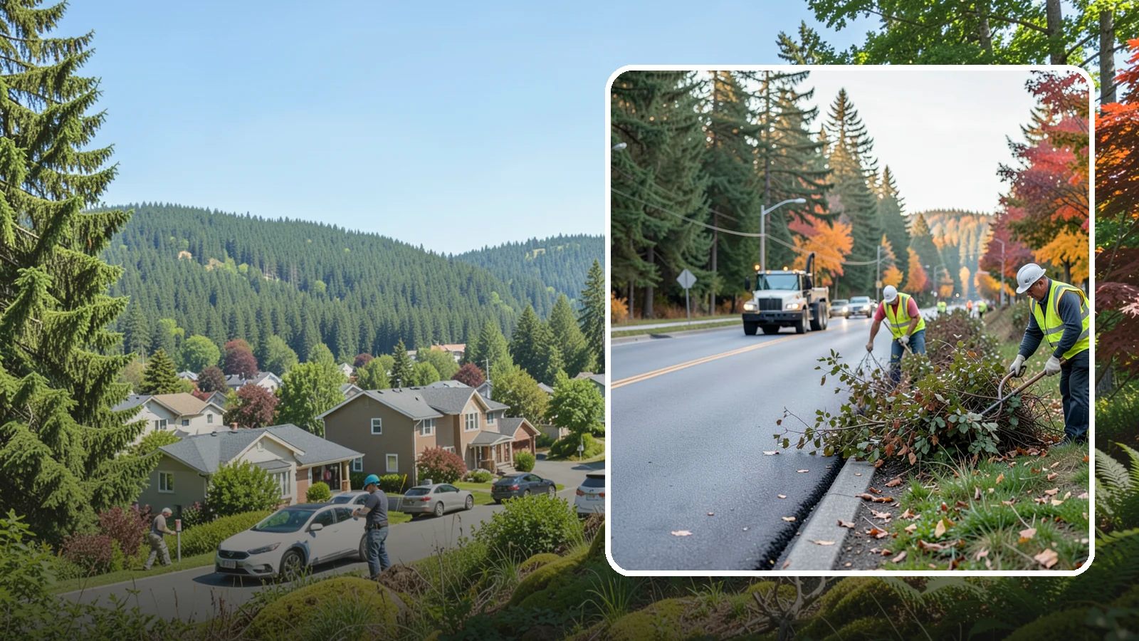 Right-of-Way Maintenance in Index, Snohomish County, WA - Vegetation and appearance management along public rights-of-way to maintain safety, access, and clearance.