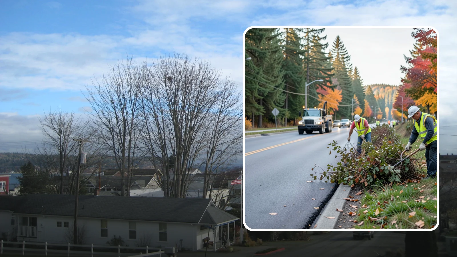 Right-of-Way Maintenance in Langley, Island County, WA - Vegetation and appearance management along public rights-of-way to maintain safety, access, and clearance.