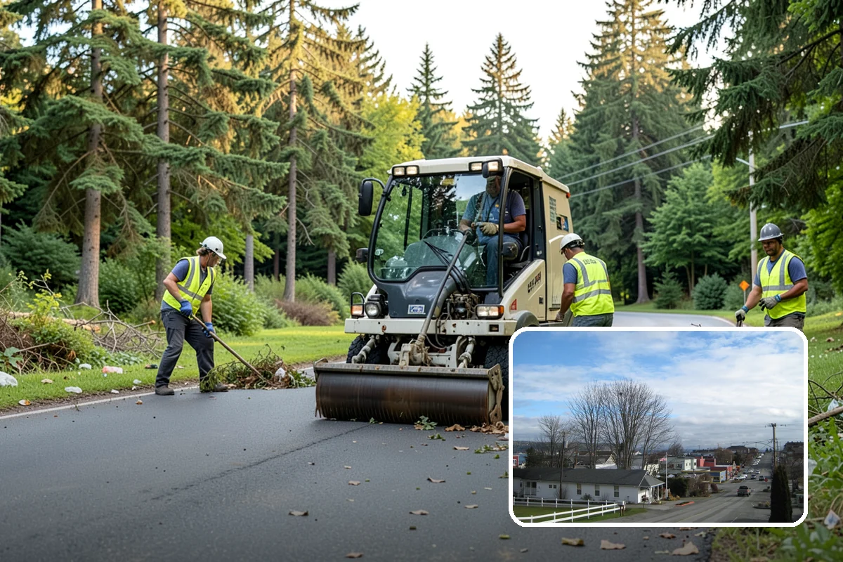Right-of-Way Maintenance in Langley, Island County, WA - Improved roadside safety and driver visibility