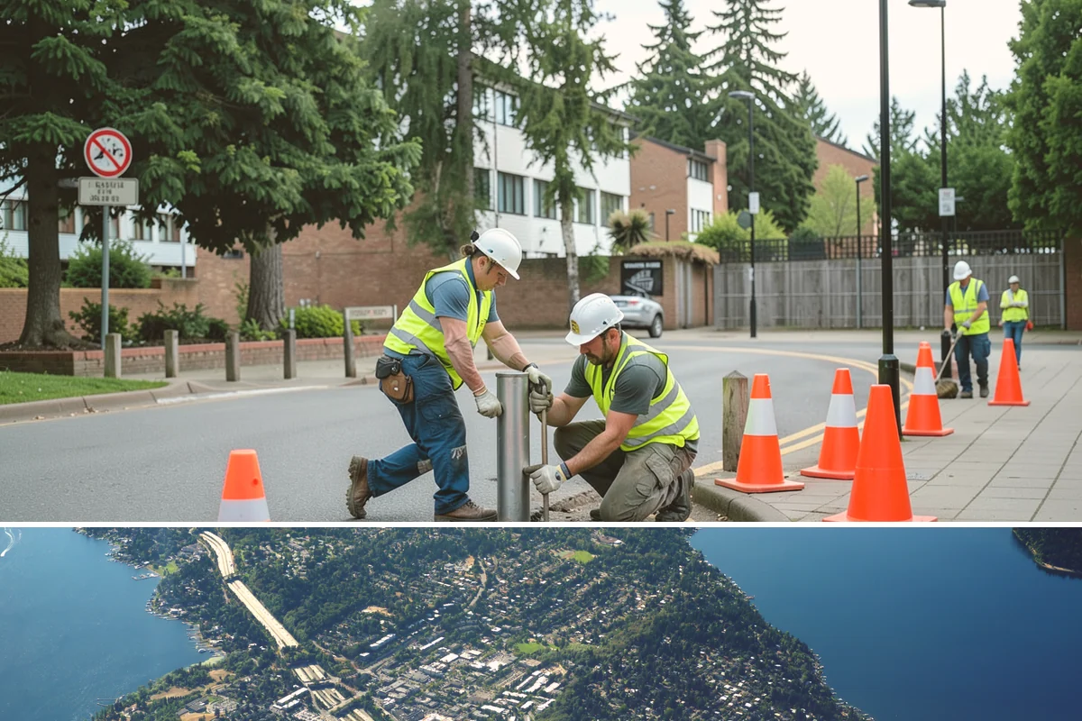 Right-of-Way Maintenance in Mercer Island, King County, WA - Growth-season mowing and brush passes concentrate from late spring through early fall, with storm-driven clearing and drainage...
