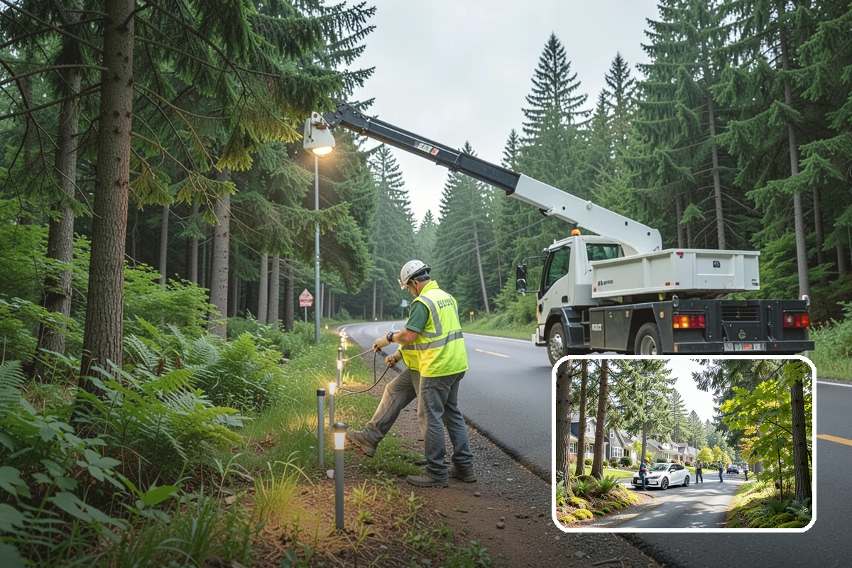 Right-of-Way Maintenance in Normandy Park, King County, WA - Improved roadside safety and driver visibility