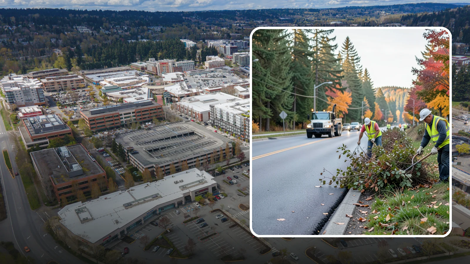 Right-of-Way Maintenance in Redmond, King County, WA - Vegetation and appearance management along public rights-of-way to maintain safety, access, and clearance.