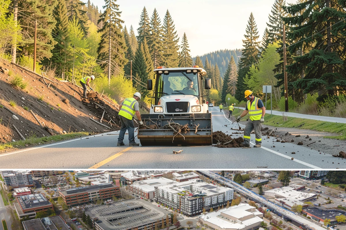 Right-of-Way Maintenance in Redmond, King County, WA - Growth-season mowing and brush passes concentrate from late spring through early fall, with storm-driven clearing and drainage...